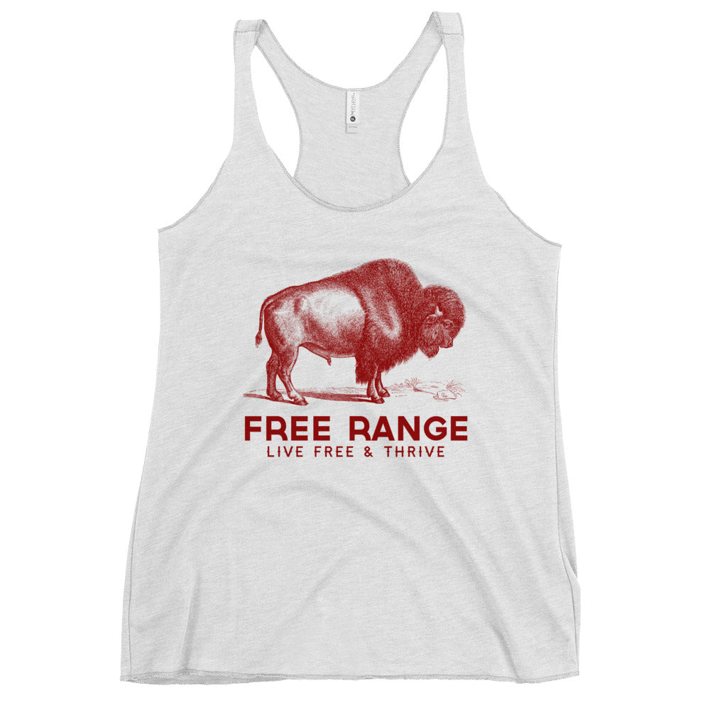 Free Range Live Free &amp; Thrive Women&#39;s Racerback Tank