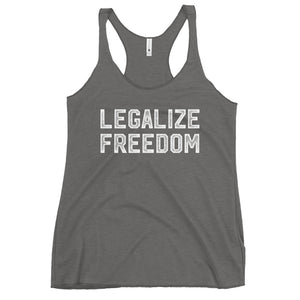 Legalize Freedom Ladies Racerback Triblend Tank Top