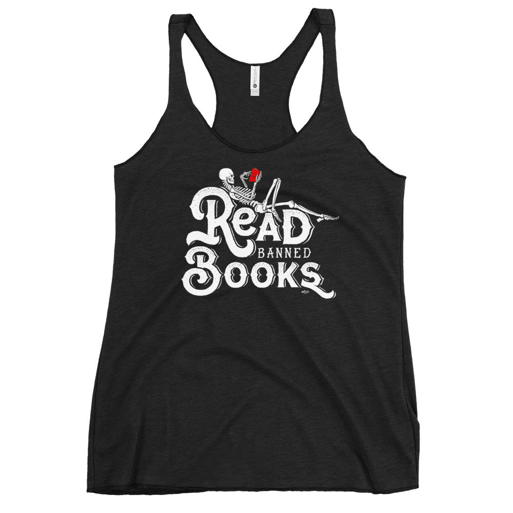 Read Banned Books Women&#39;s Tri-blend Racerback Tank