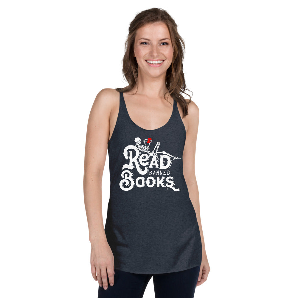 Read Banned Books Women's Tri-blend Racerback Tank