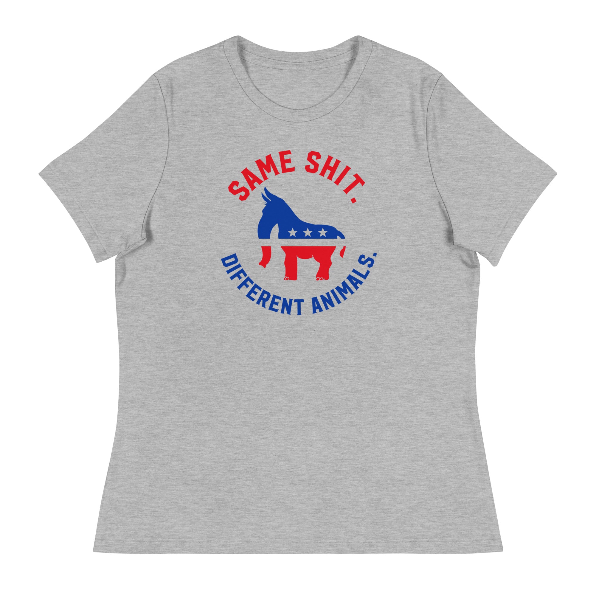 Same Shit Different Animals Republicrat Ladies T-Shirt