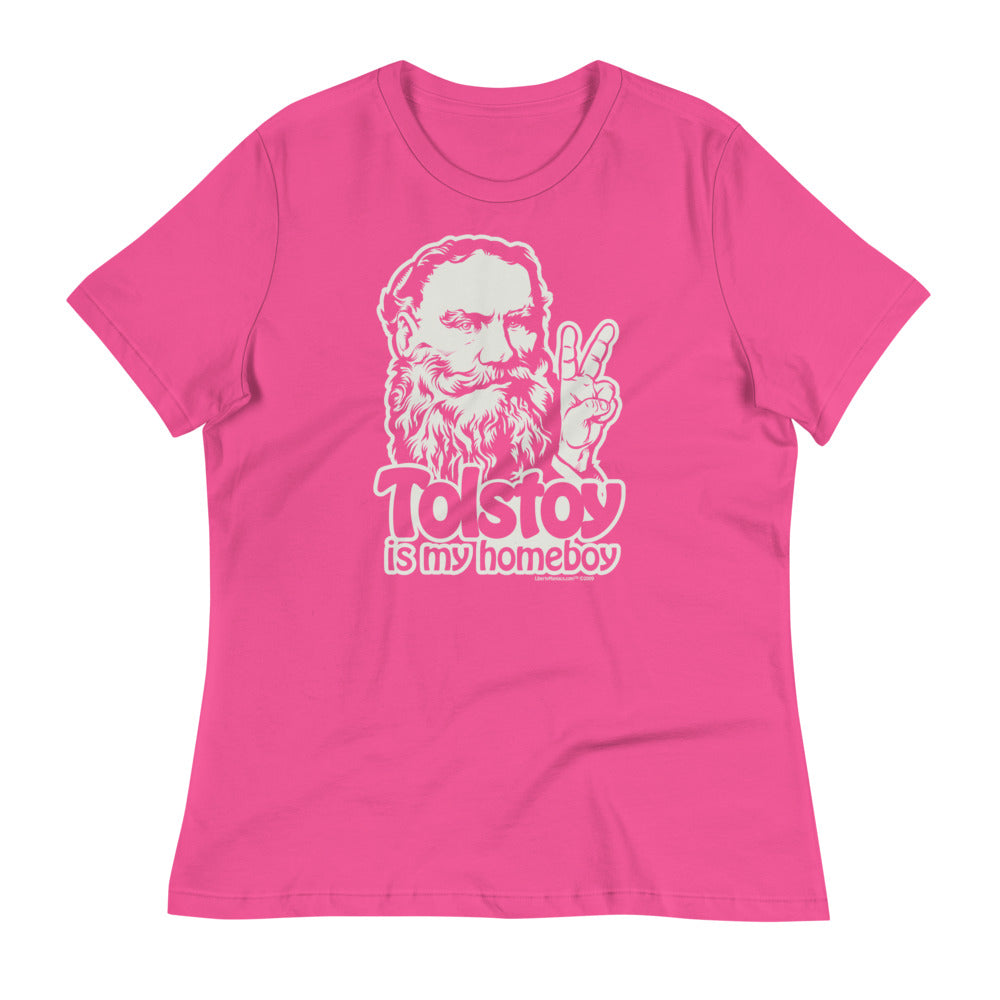 Tolstoy Is My Homeboy Ladies Tee