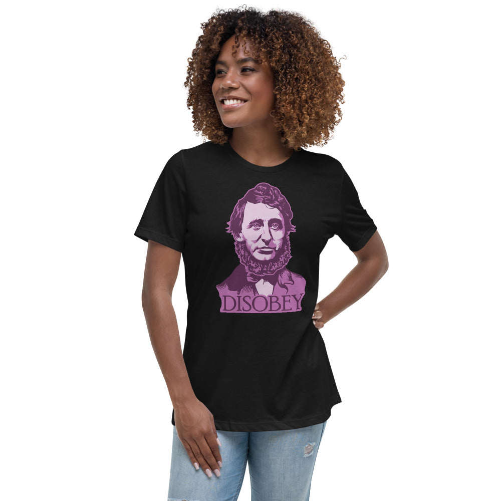 Henry David Thoreau Disobey Women&#39;s Relaxed T-Shirt