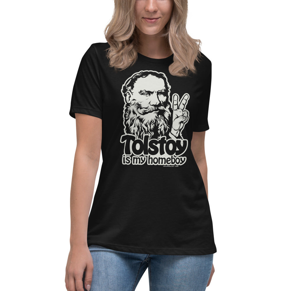 Tolstoy Is My Homeboy Ladies Tee