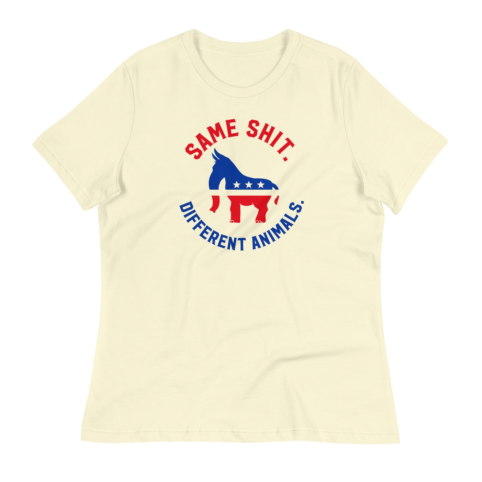 Same Shit Different Animals Republicrat Ladies T-Shirt
