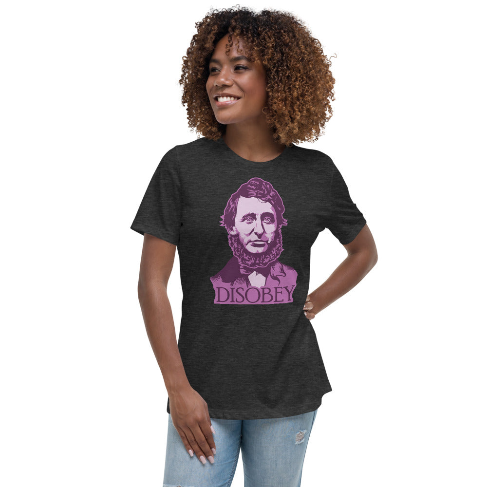 Henry David Thoreau Disobey Women&#39;s Relaxed T-Shirt