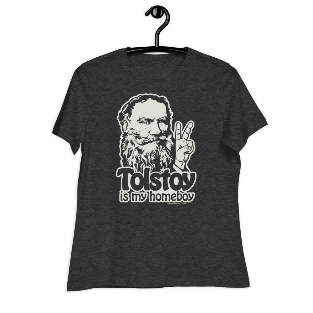 Tolstoy Is My Homeboy Ladies Tee