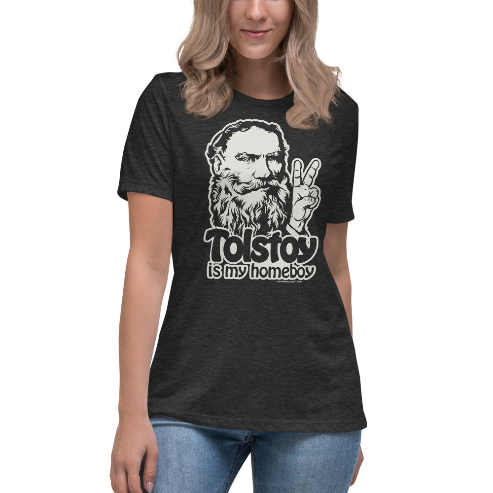 Tolstoy Is My Homeboy Ladies Tee