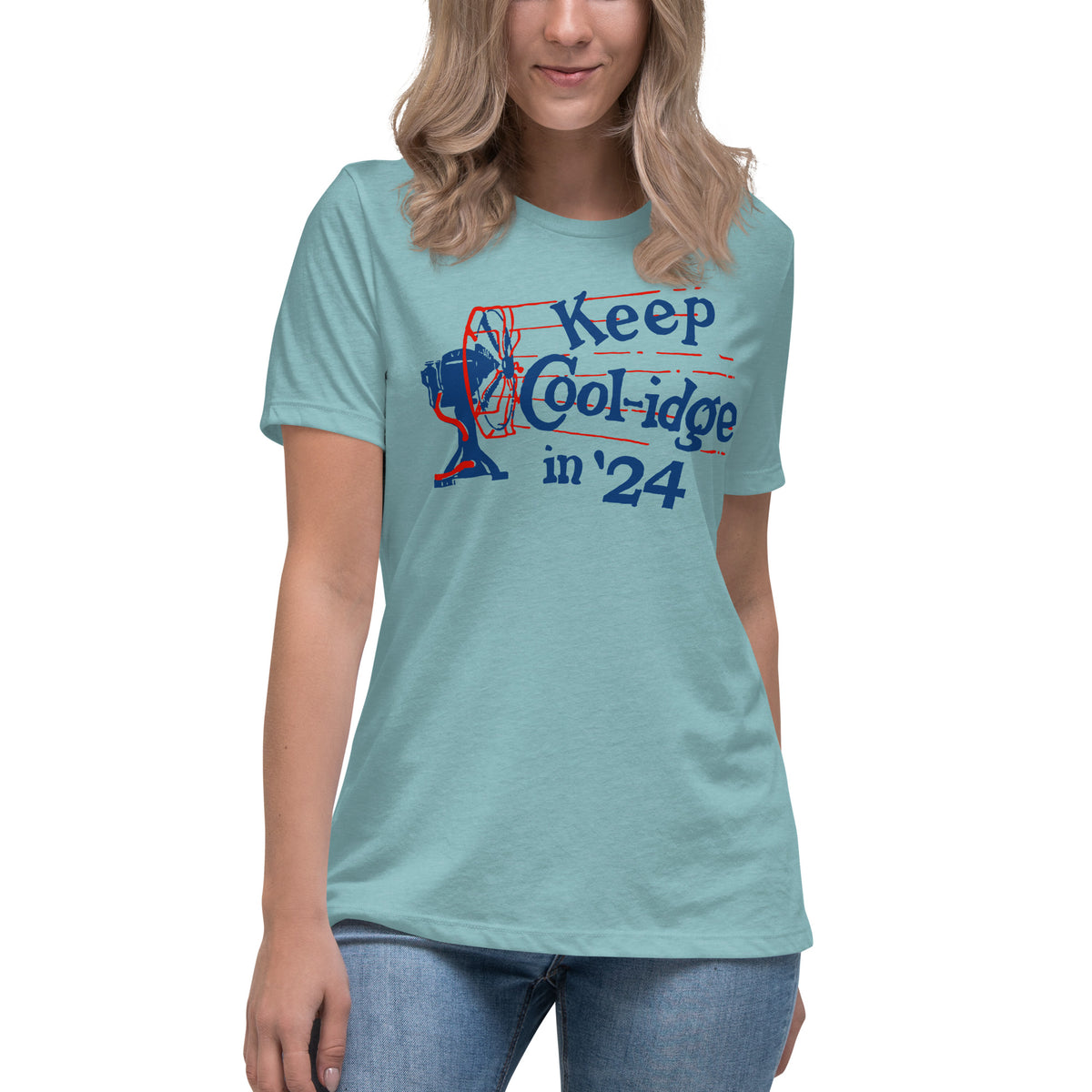 Keep Coolidge Vintage Calvin Coolidge Women&#39;s Relaxed T-Shirt