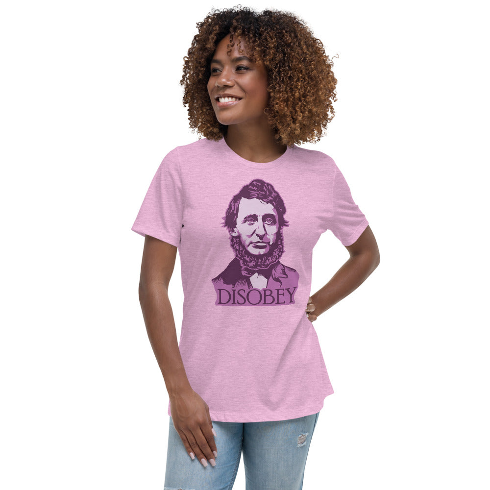 Henry David Thoreau Disobey Women&#39;s Relaxed T-Shirt