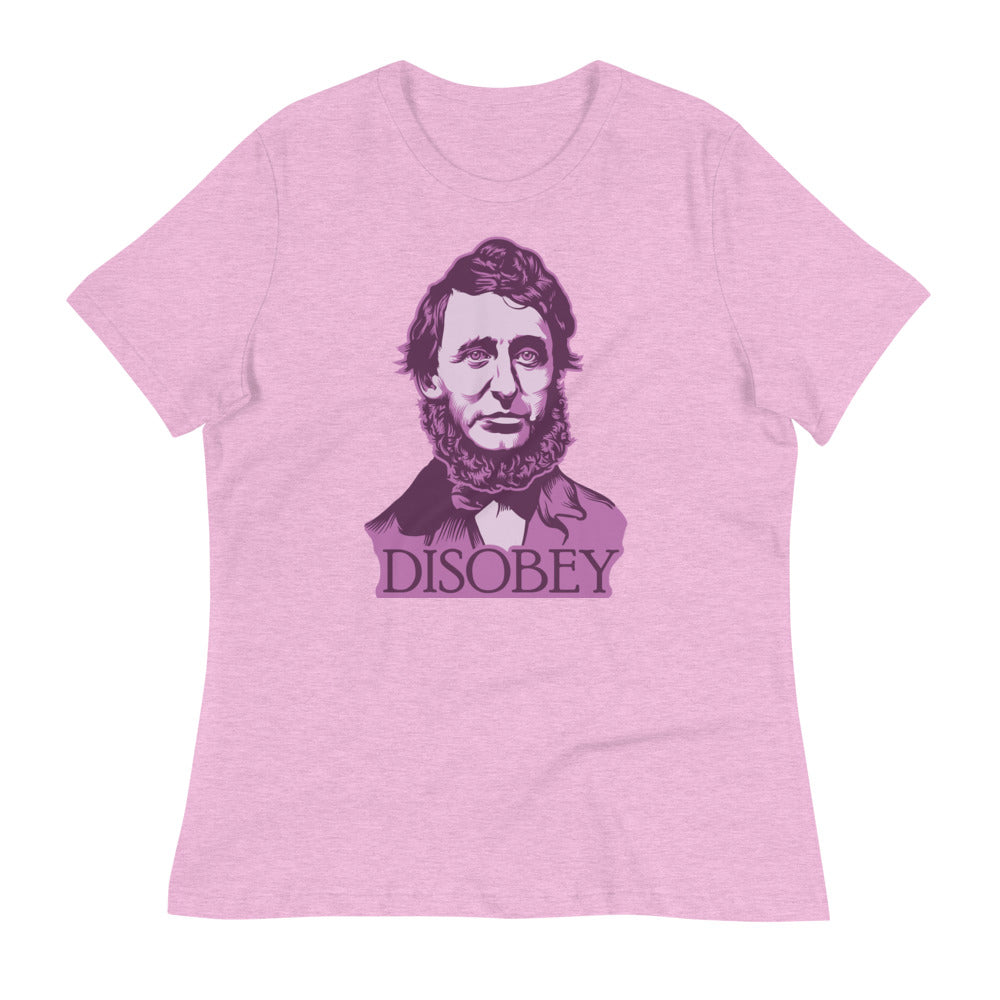 Henry David Thoreau Disobey Women&#39;s Relaxed T-Shirt