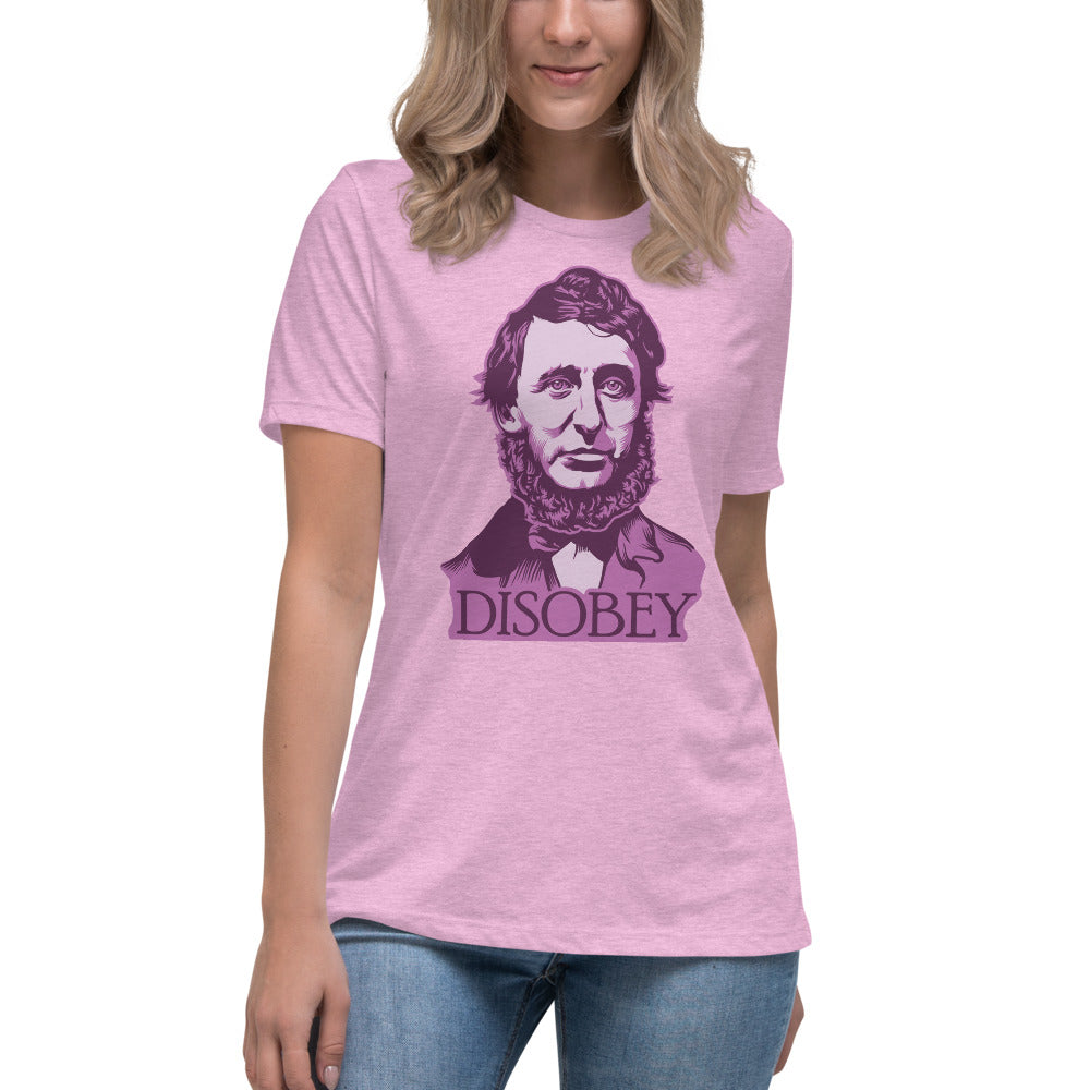 Henry David Thoreau Disobey Women&#39;s Relaxed T-Shirt