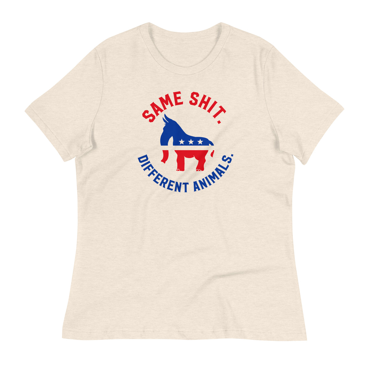 Same Shit Different Animals Republicrat Ladies T-Shirt