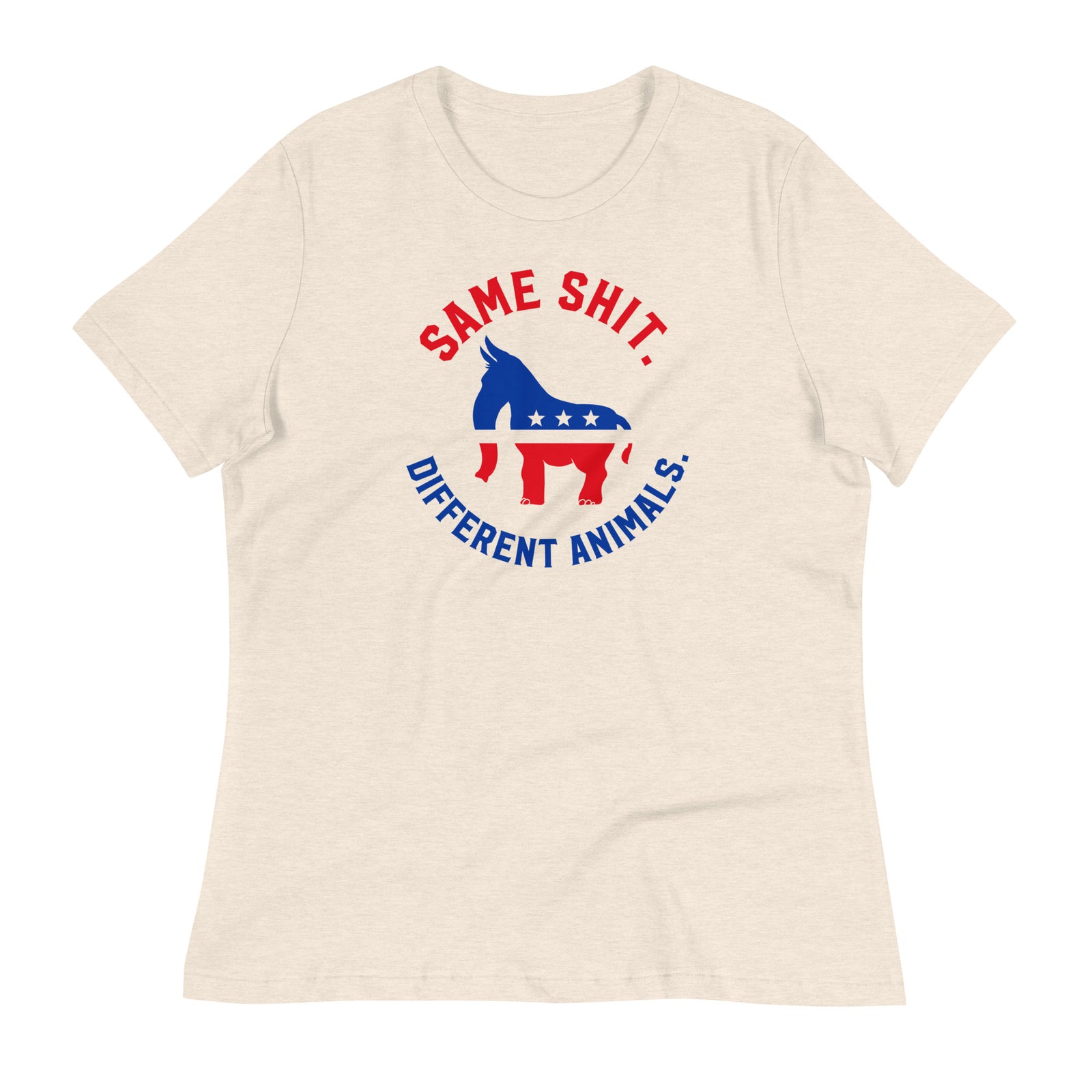 Same Shit Different Animals Republicrat Ladies T-Shirt