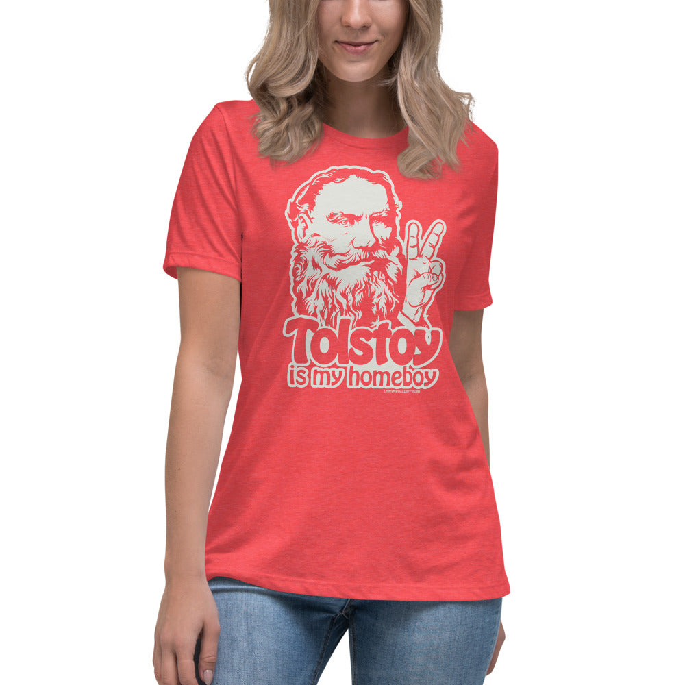 Tolstoy Is My Homeboy Ladies Tee