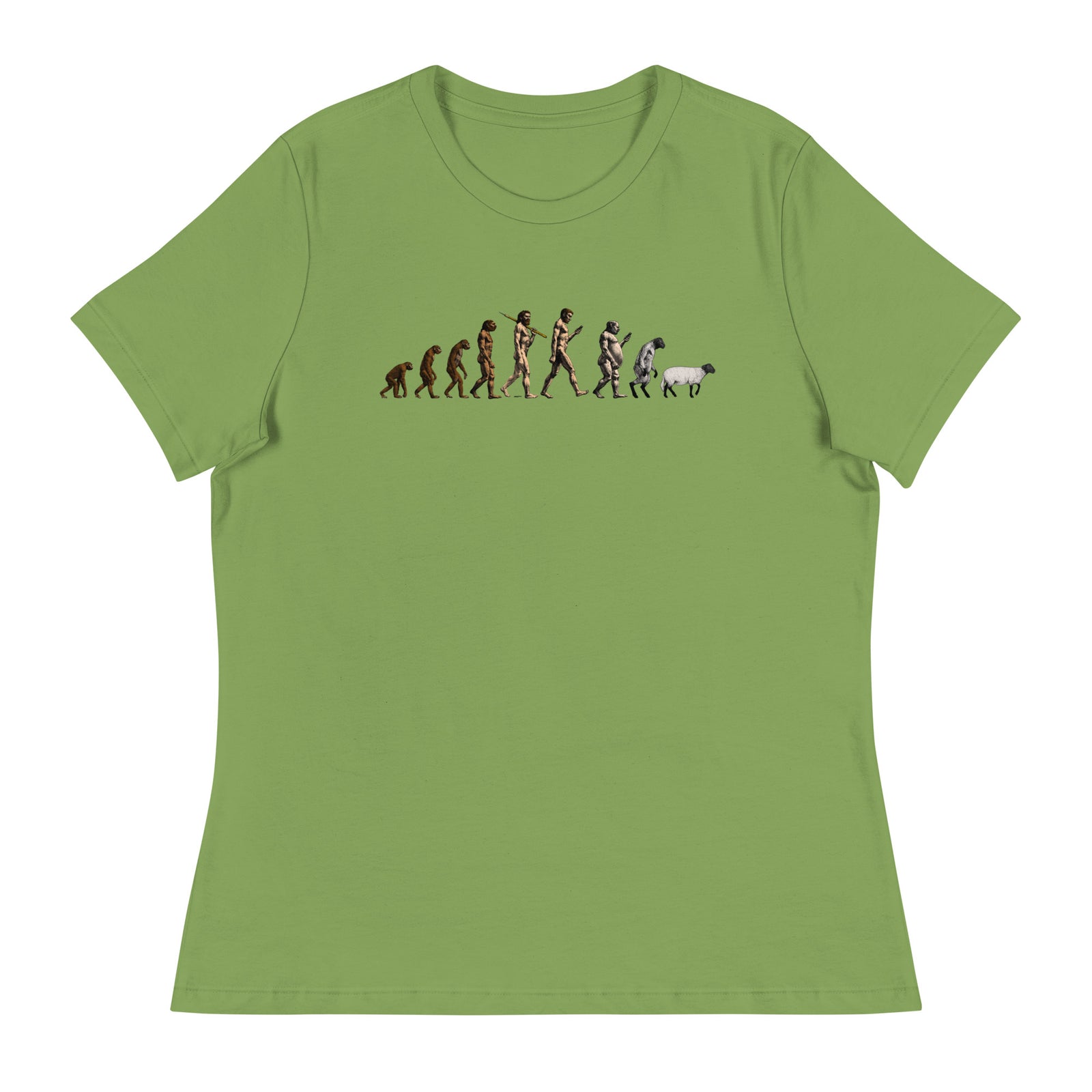 March of Devolution Sheeple Women's Relaxed T-Shirt
