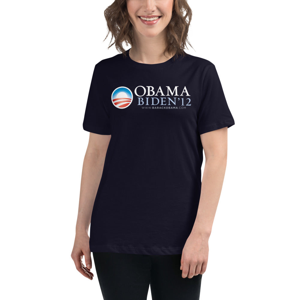 Obama 2012 Retro Campaign Women&#39;s Relaxed T-Shirt