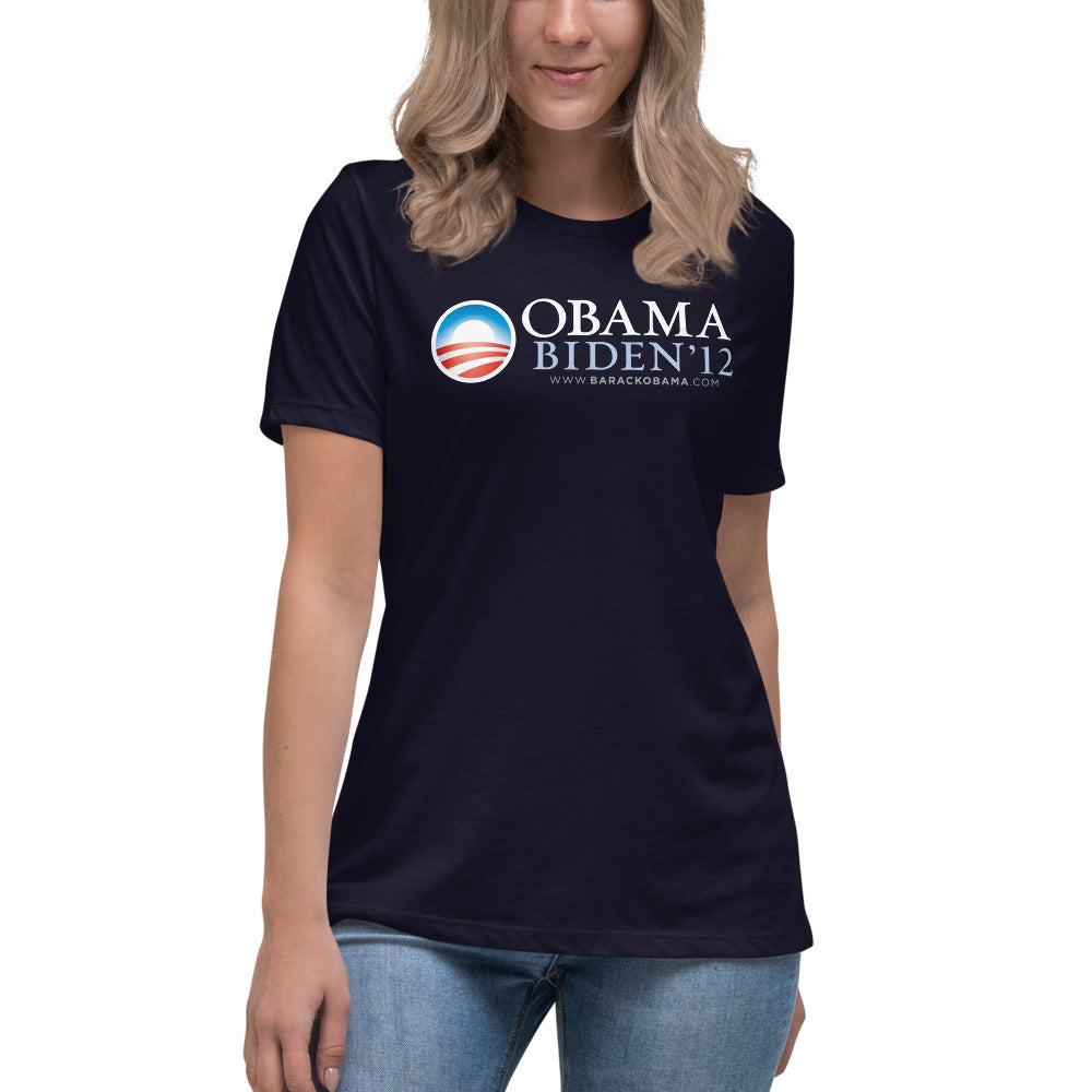 Obama 2012 Retro Campaign Women&#39;s Relaxed T-Shirt