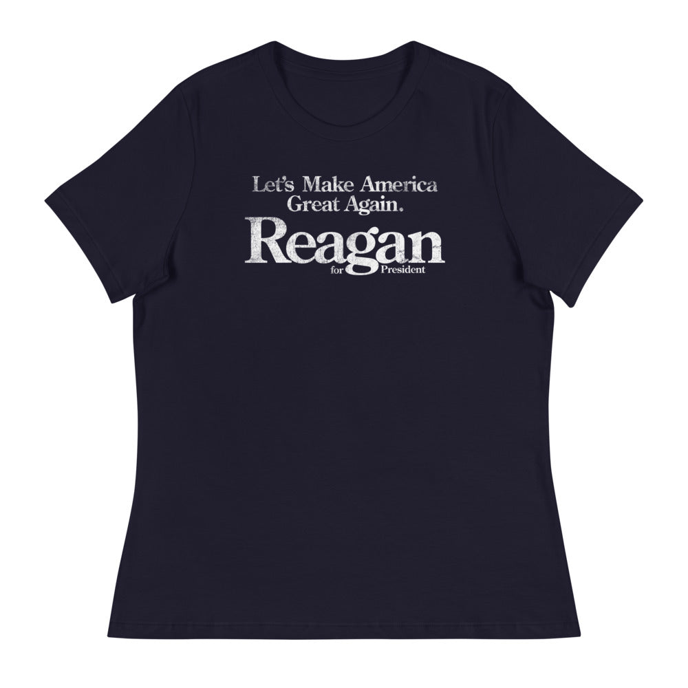 Reagan 1980 MAGA Reproduction Campaign Women&#39;s Relaxed T-Shirt