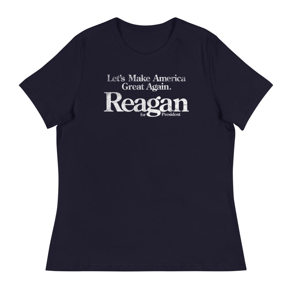Reagan 1980 MAGA Reproduction Campaign Women's Relaxed T-Shirt