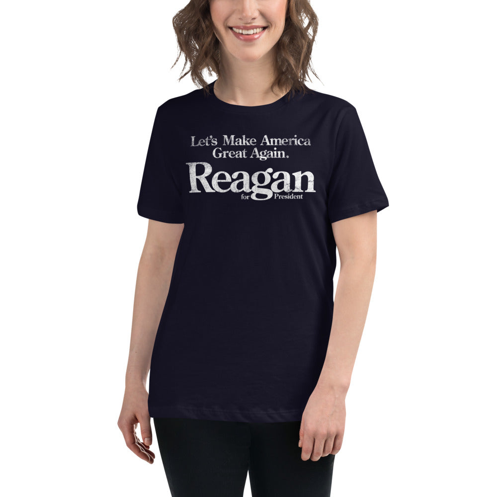 Reagan 1980 MAGA Reproduction Campaign Women's Relaxed T-Shirt