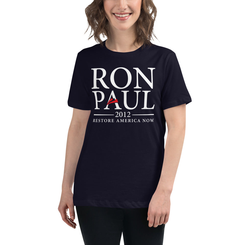Ron Paul 2012 Presidential Campaign Retro Women's Relaxed T-Shirt