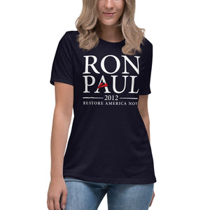 Ron Paul 2012 Presidential Campaign Retro Women's Relaxed T-Shirt