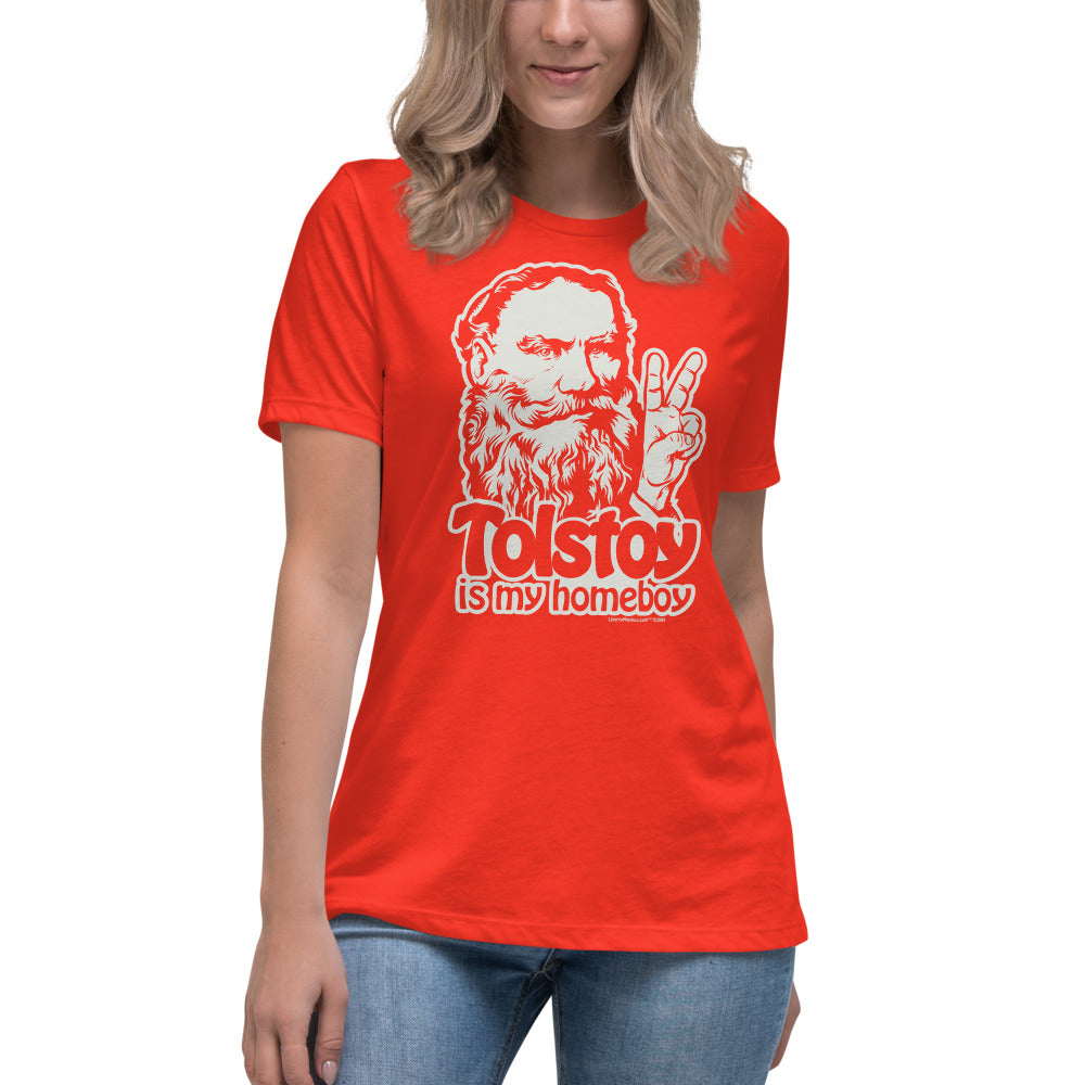 Tolstoy Is My Homeboy Ladies Tee