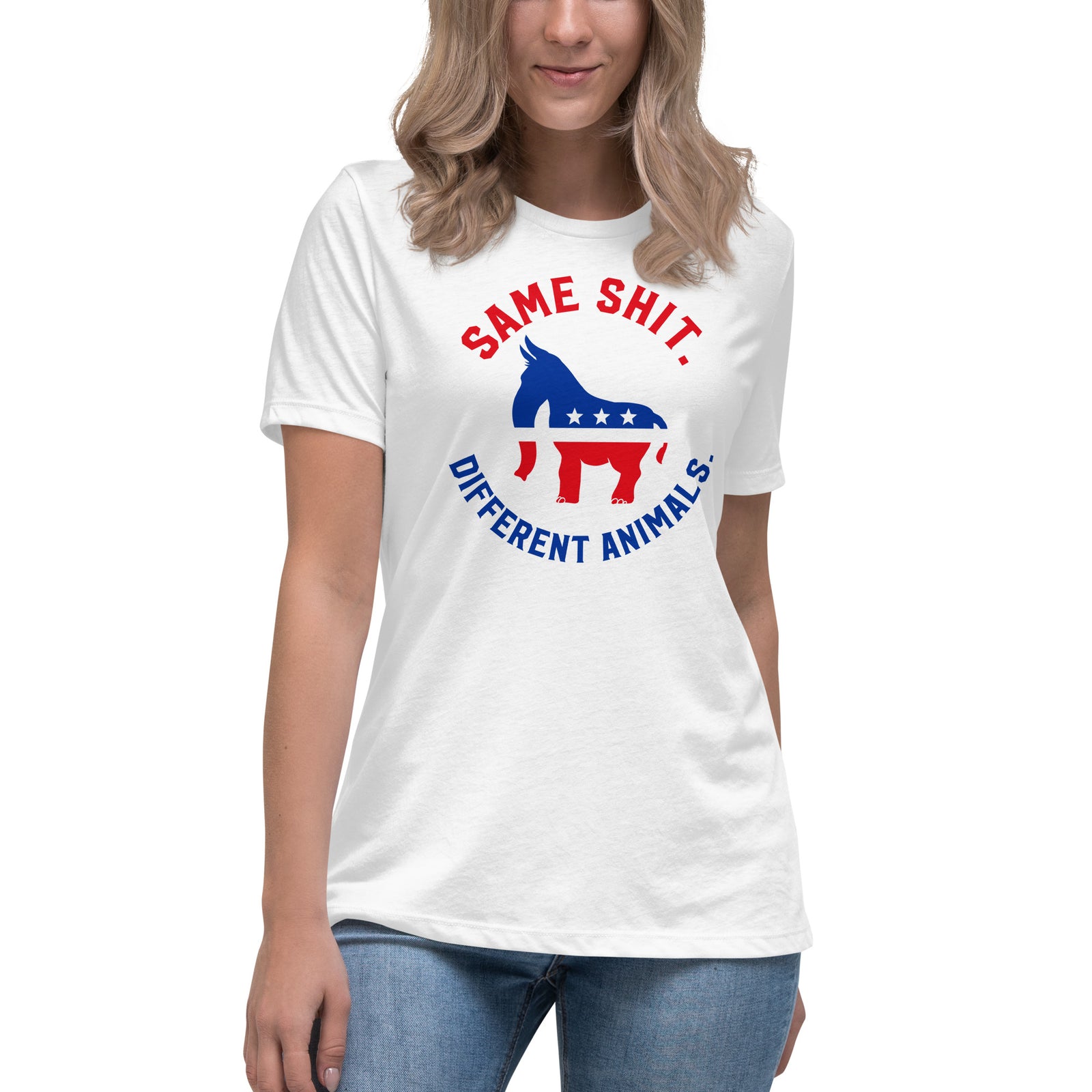 Same Shit Different Animals Republicrat Ladies T-Shirt