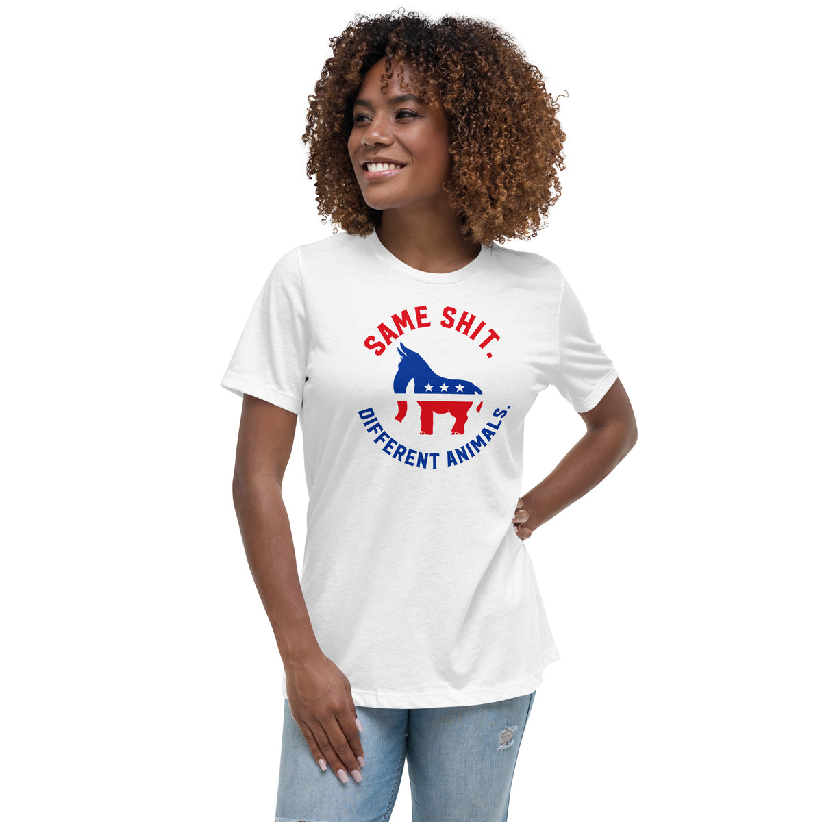 Same Shit Different Animals Republicrat Ladies T-Shirt