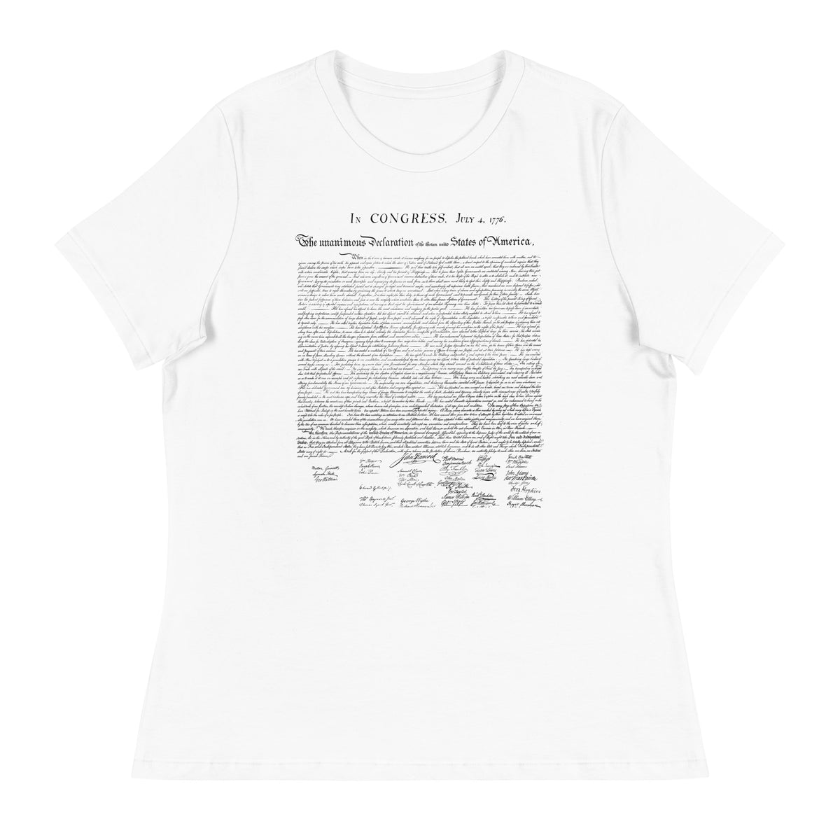 Declaration of Independence Women&#39;s Relaxed T-Shirt