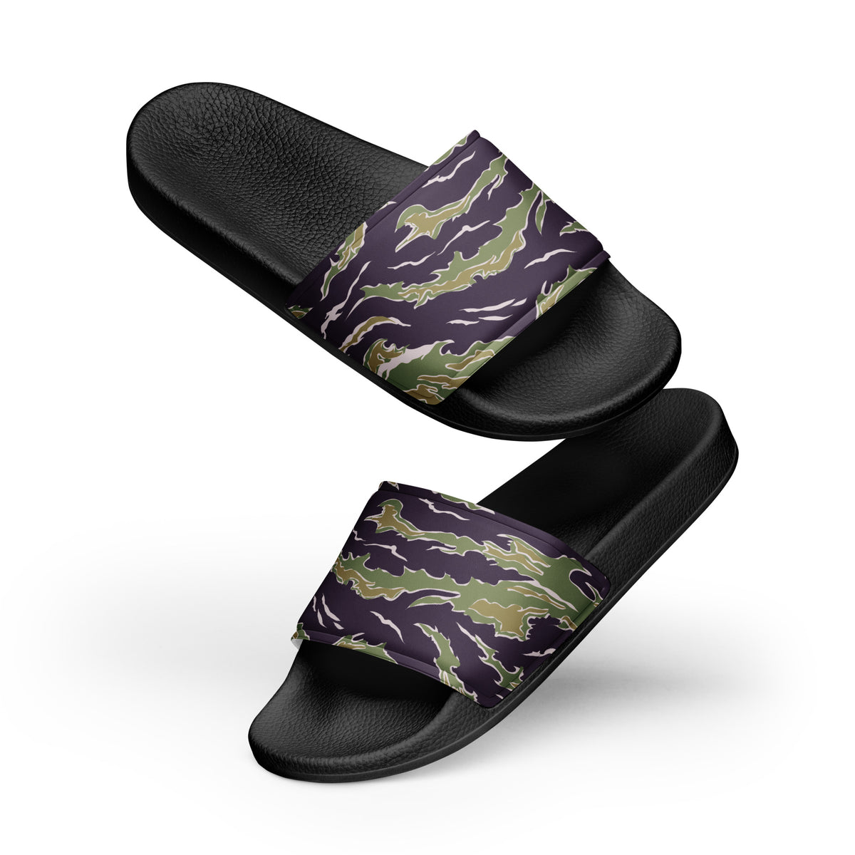 Tiger Stripe Jungle Camouflage Women&#39;s slides
