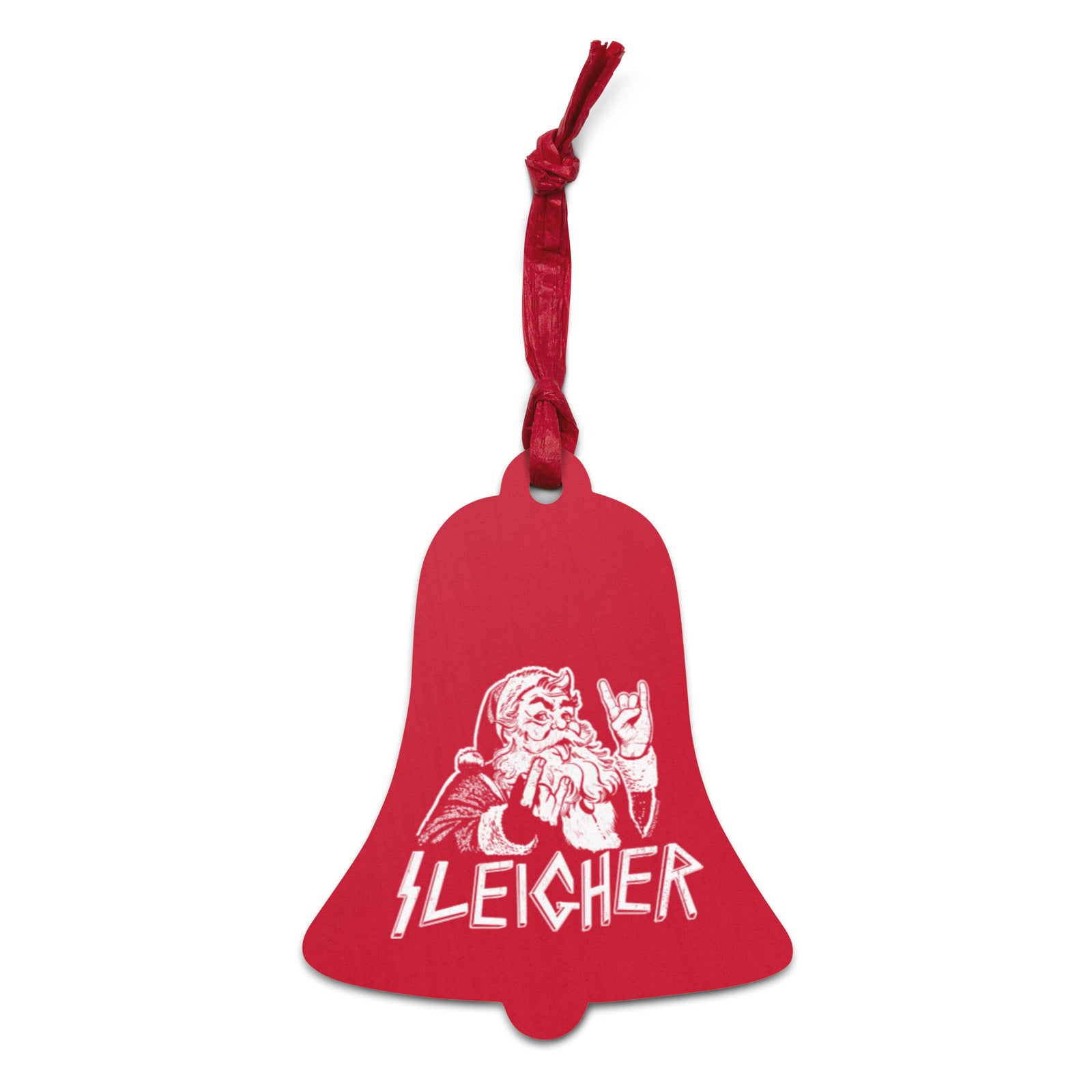 Sleigher Santa Claus Christmas Wooden Ornaments