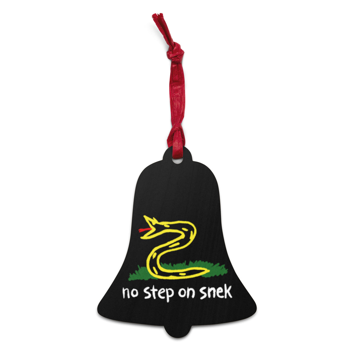 No Step On Sneck Wooden Ornaments