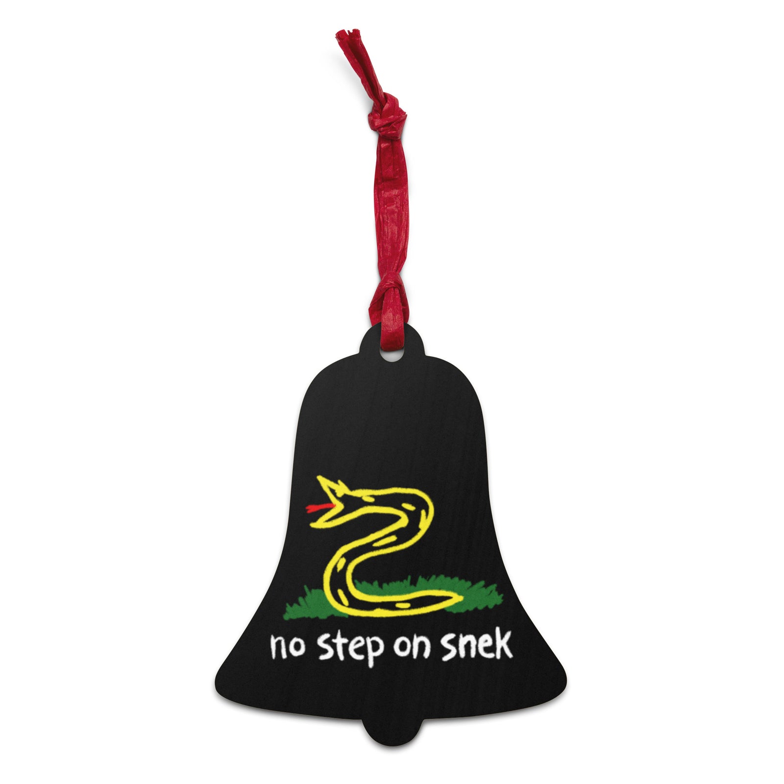 No Step On Sneck Wooden Ornaments