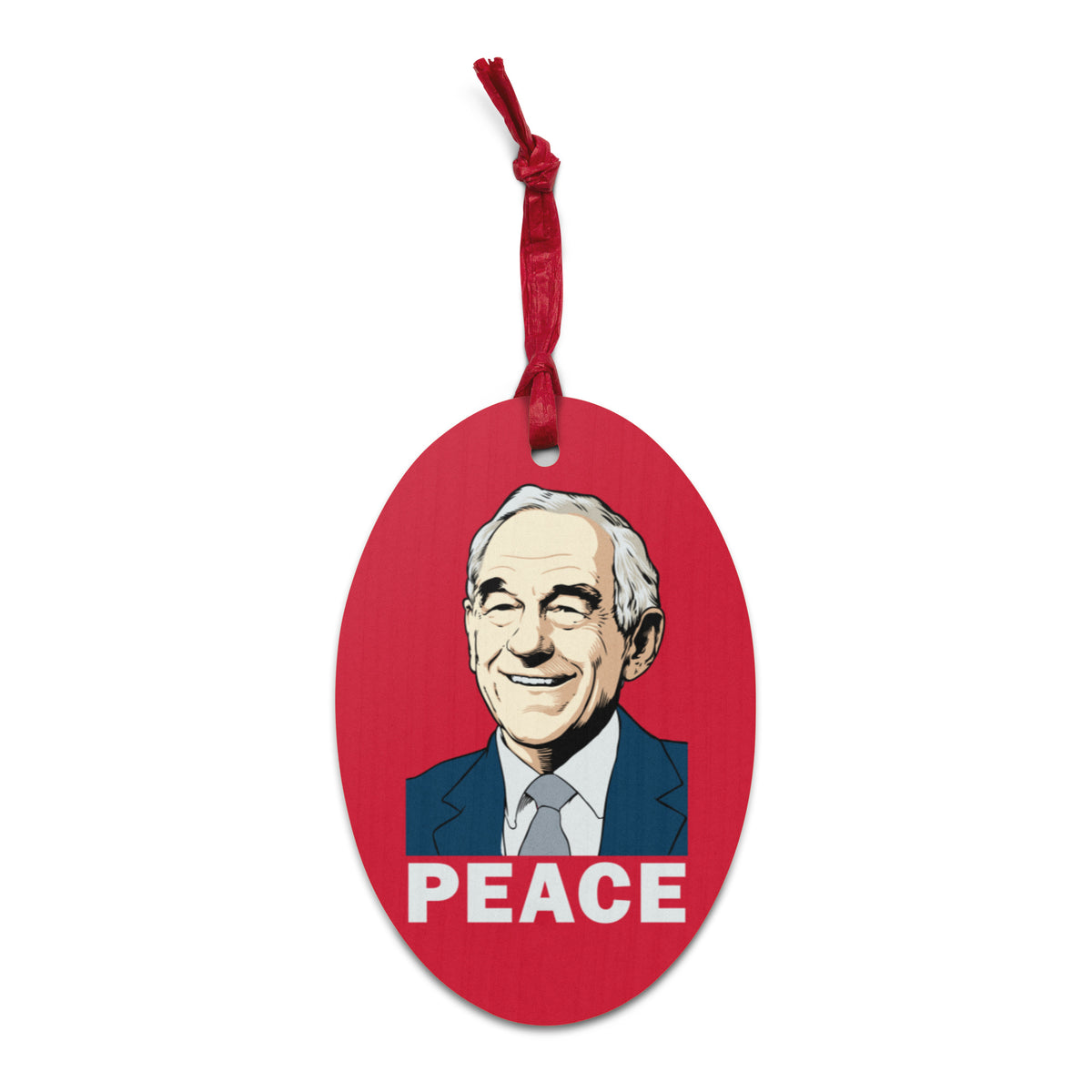 Ron Paul Peace Wooden ornaments