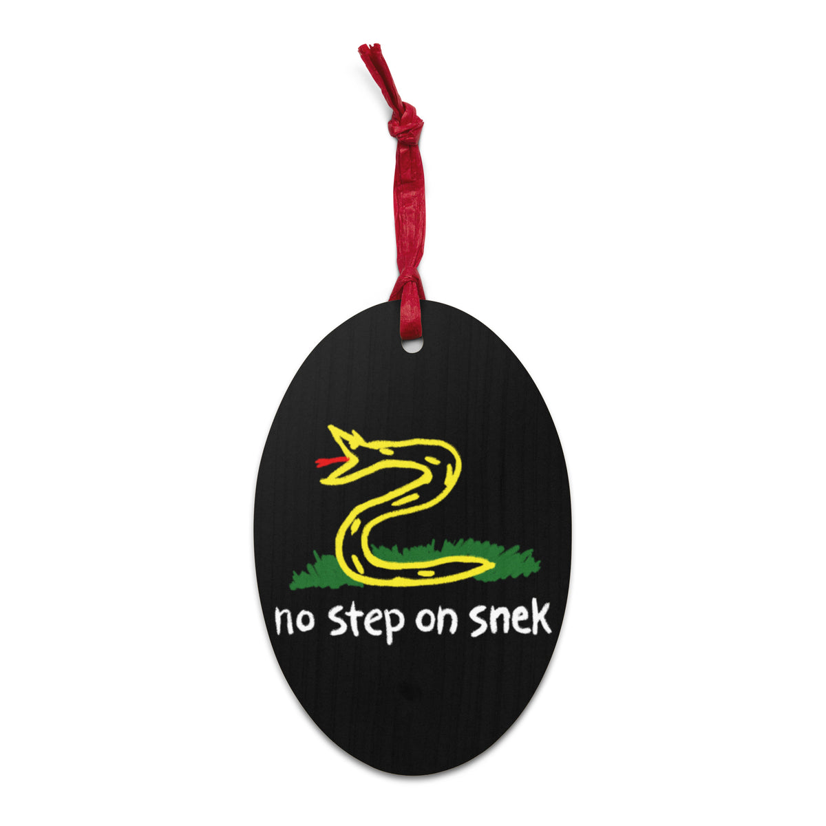No Step On Sneck Wooden Ornaments