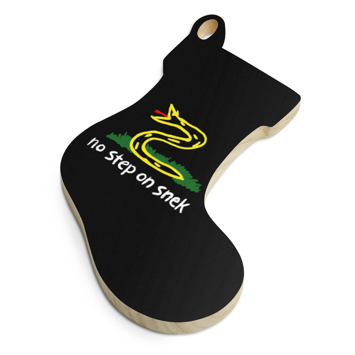 No Step On Sneck Wooden Ornaments