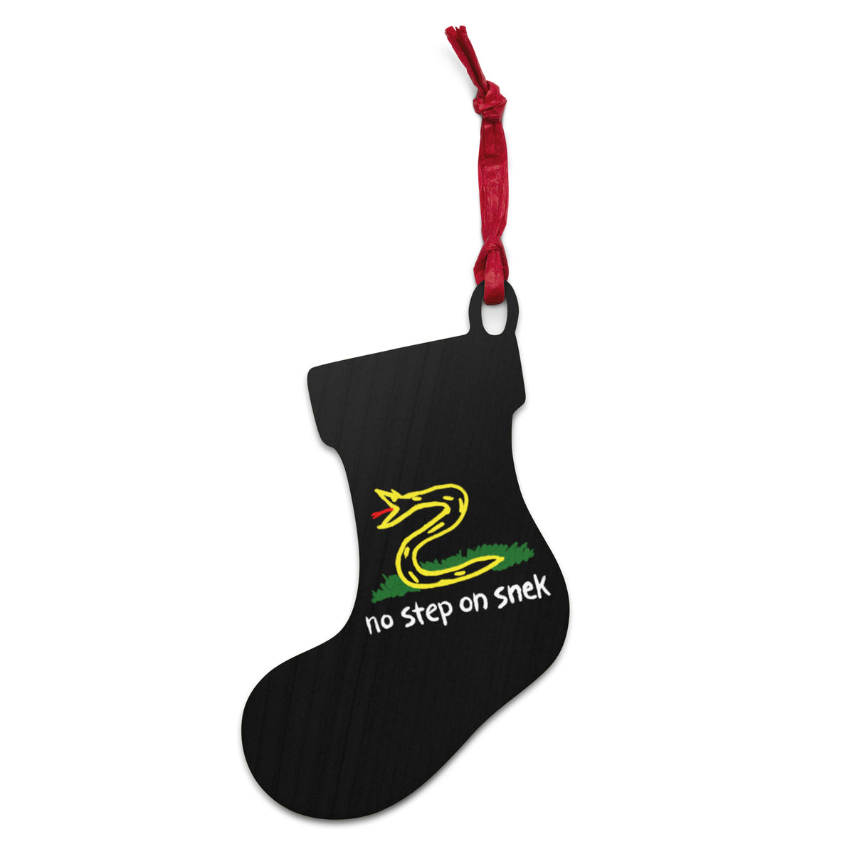 No Step On Sneck Wooden Ornaments