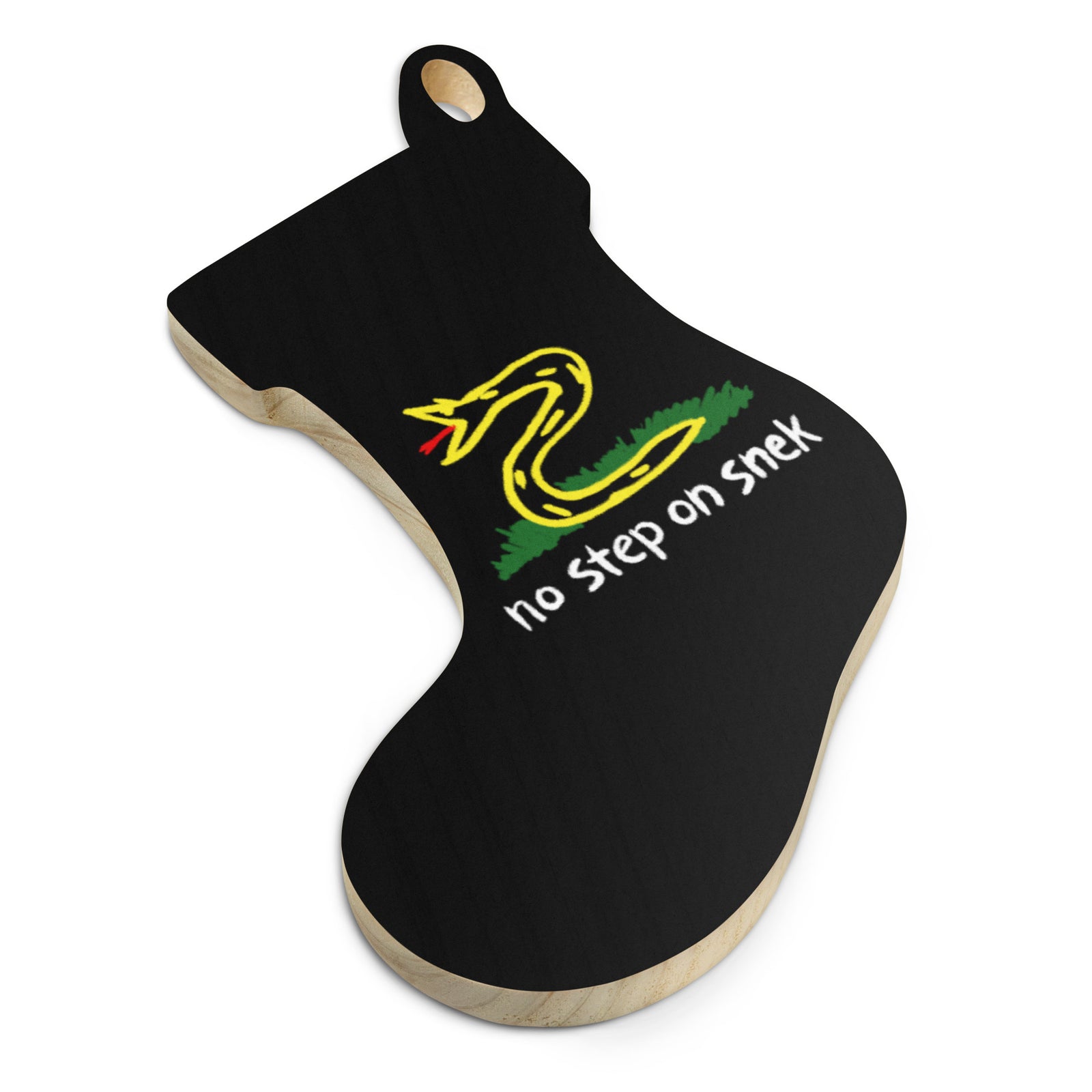 No Step On Sneck Wooden Ornaments