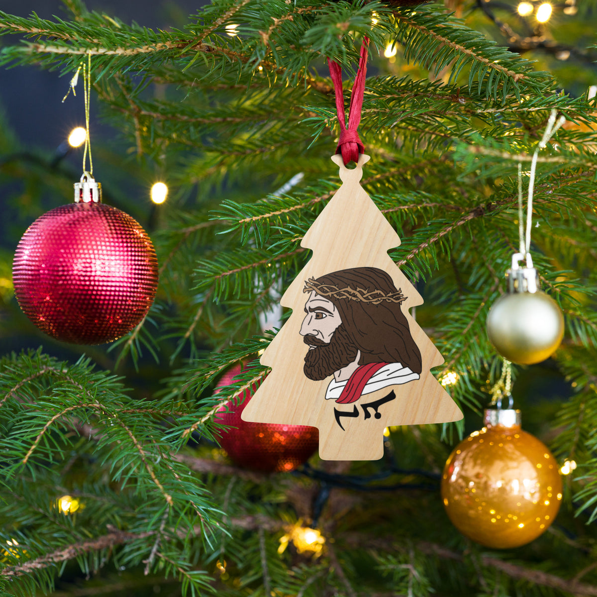 The Chosen Yes Chad Wooden Ornament