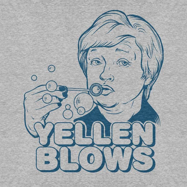 Janet Yellen Blows (Bubbles) T-Shirt