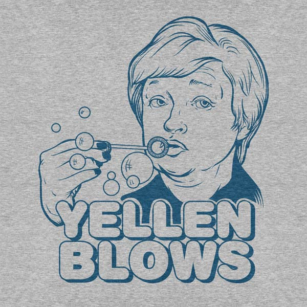Janet Yellen Blows (Bubbles) T-Shirt