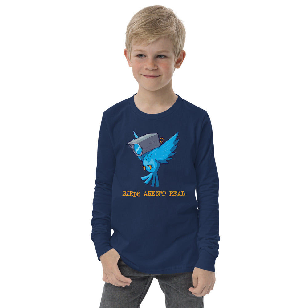 Birds Aren&#39;t Real Youth Llong Sleeve Tee