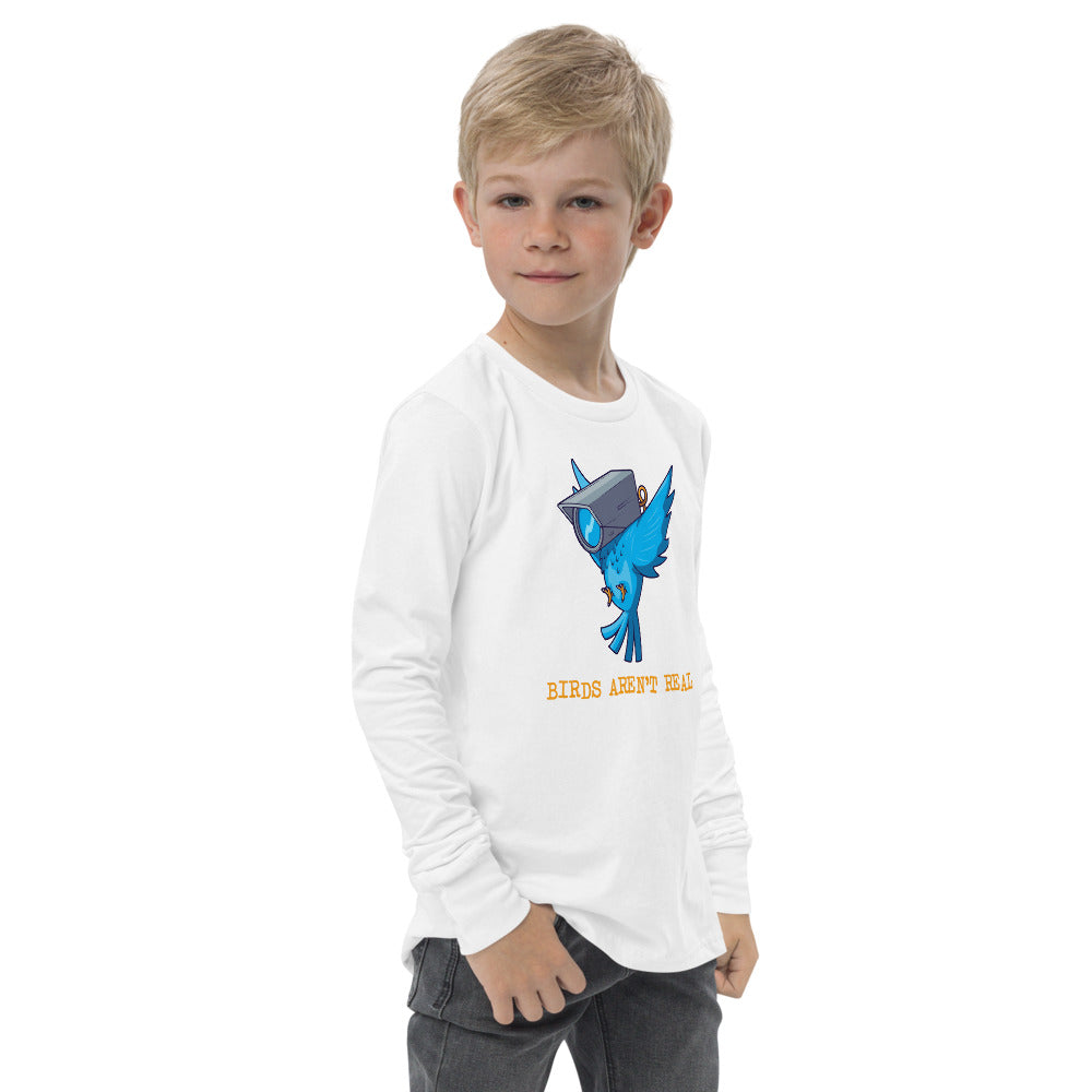 Birds Aren&#39;t Real Youth Llong Sleeve Tee