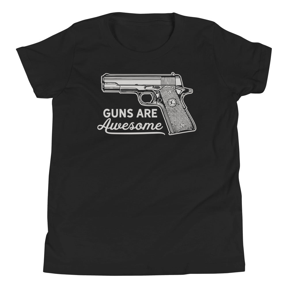 Guns Are Awesome Youth Short Sleeve T-Shirt