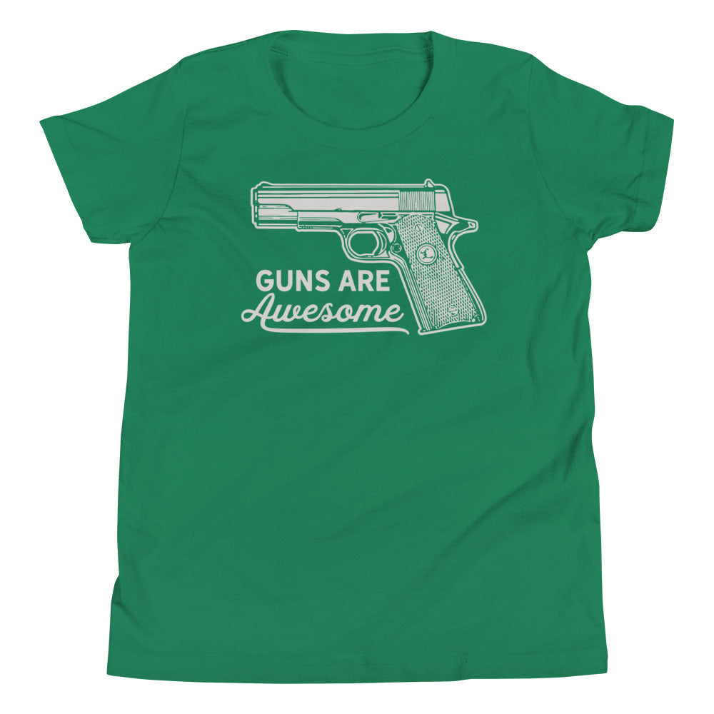 Guns Are Awesome Youth Short Sleeve T-Shirt