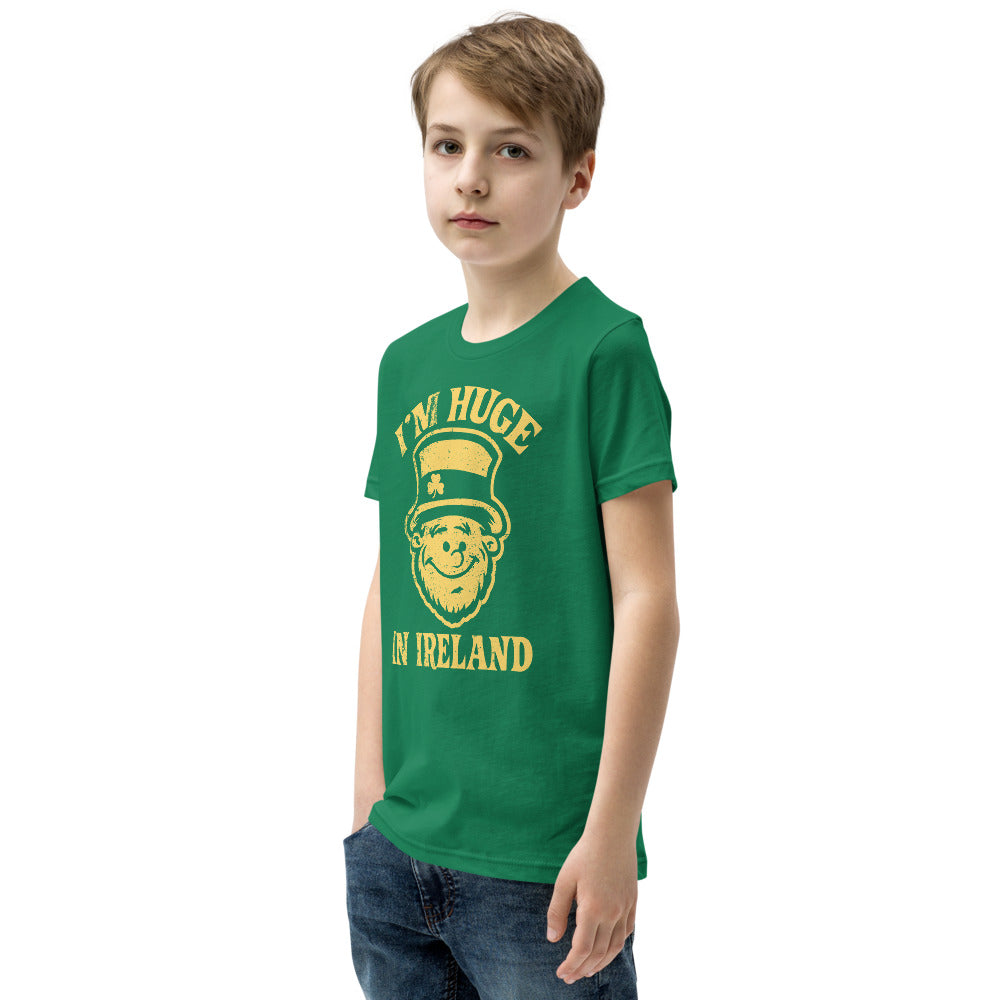 I’m Huge In Ireland Leprechaun Youth Short Sleeve T-Shirt