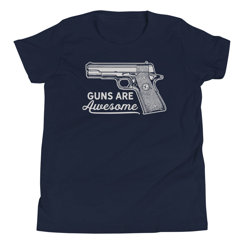 Guns Are Awesome Youth Short Sleeve T-Shirt