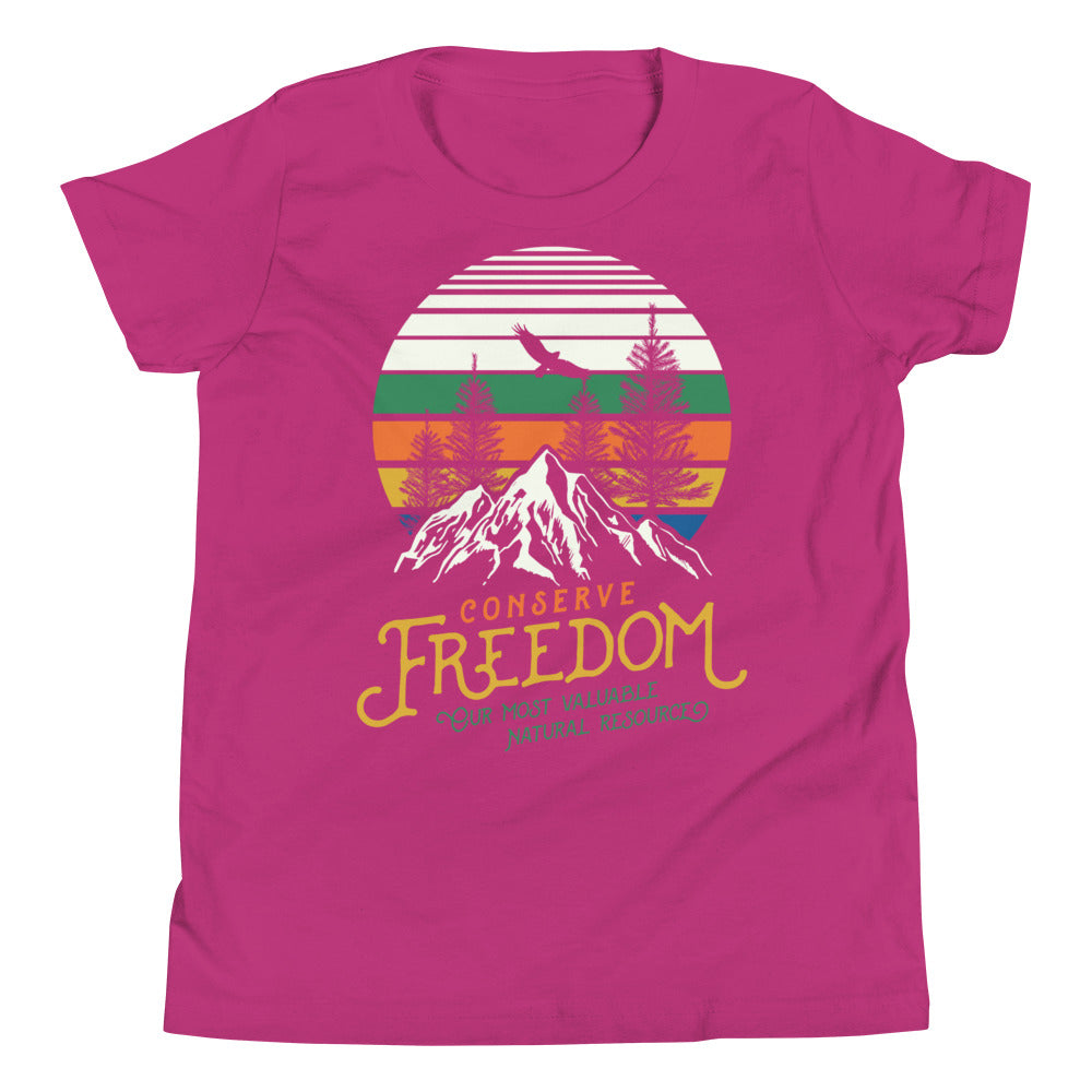 Conserve Freedom Graphic Youth Short Sleeve T-Shirt